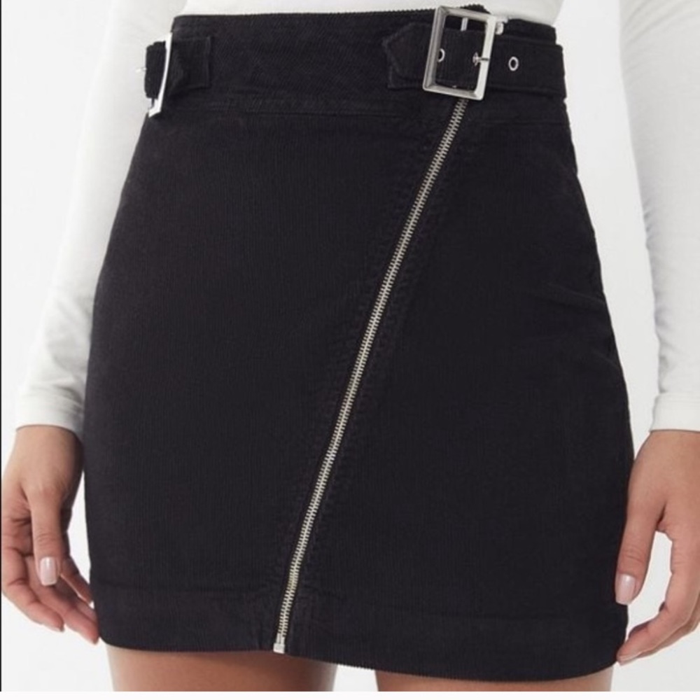 Urban Outfitters Harmony Corduroy Skirt Black